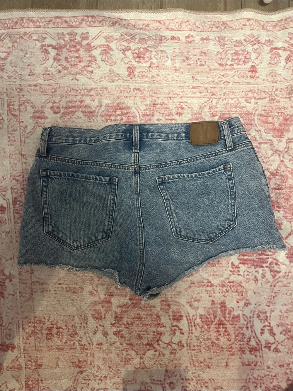 Aeropostale denim shorts with watermelon and daisys